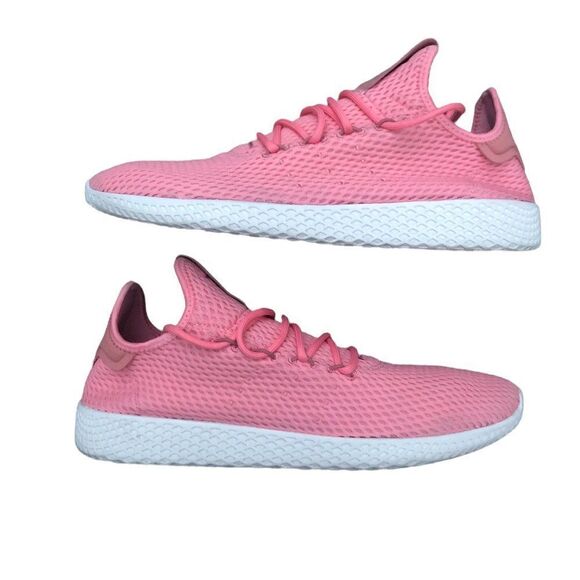 Rare 2017 Adidas X Pharrell Hu Tennis Shoes Tactile Rose Size 11 Pink - Picture 2 of 14